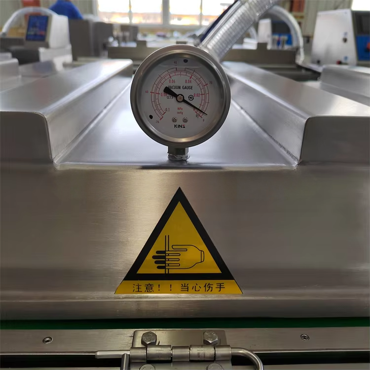 Solução de embalagem industrial de alta velocidade para máquina de embalagem a vácuo de correia contínua