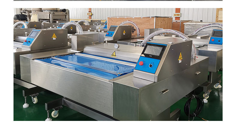 Máquina de embalagem a vácuo contínua de rolamento a vácuo DZD-1000-550