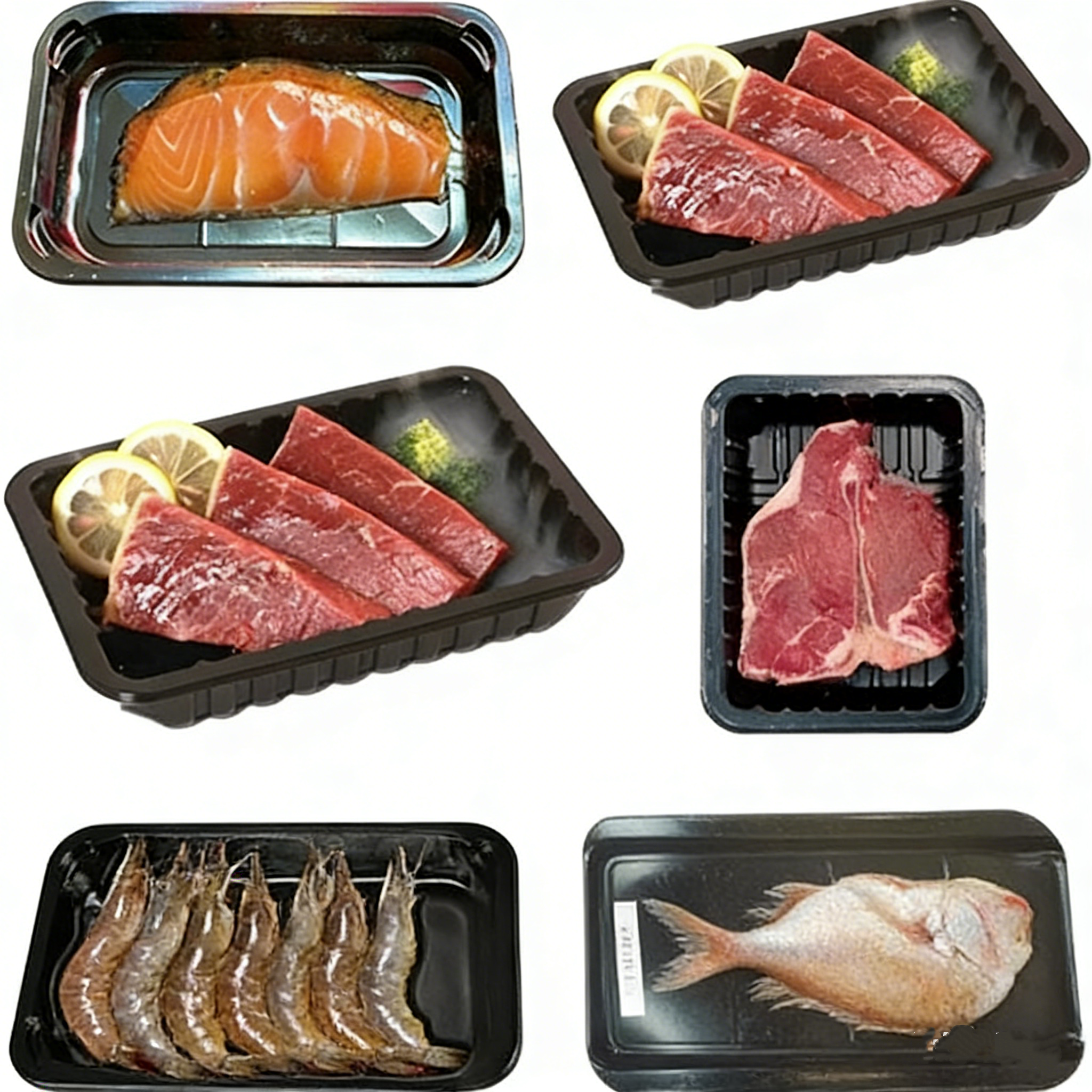 Máquina de embalagem semiautomática de atmosfera modificada e pele para preservação de alimentos